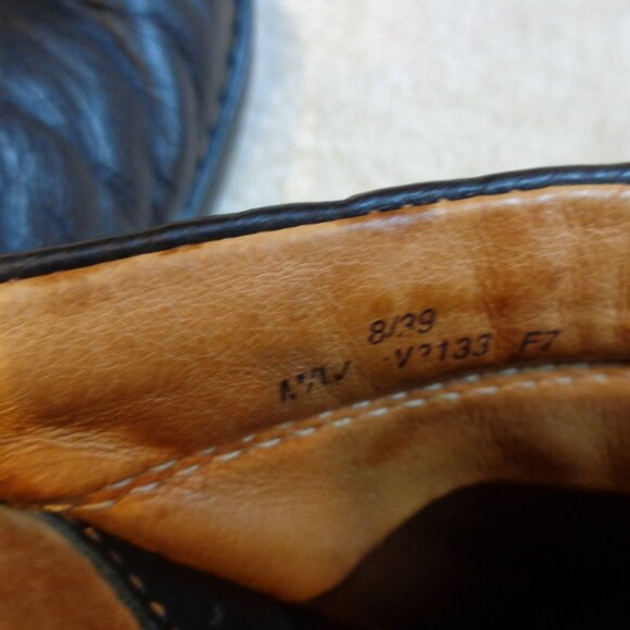 Born Black Pebbled Leather Slip On Clog Sandals Size 8 W3133 Casual Comfort 39 - Picture 8 of 8